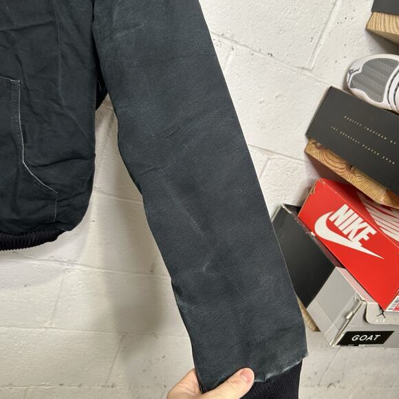 Vintage Carhartt Quilted Hooded Active Jacket “Black” J140 - Picture 5 of 10